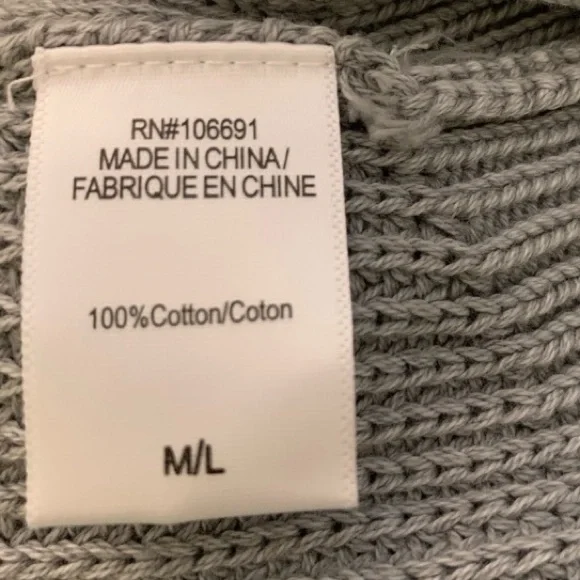 Young Fabulous & Broke Camron Grey Pullover Turtleneck Sweater Size M/L - Picture 5 of 8